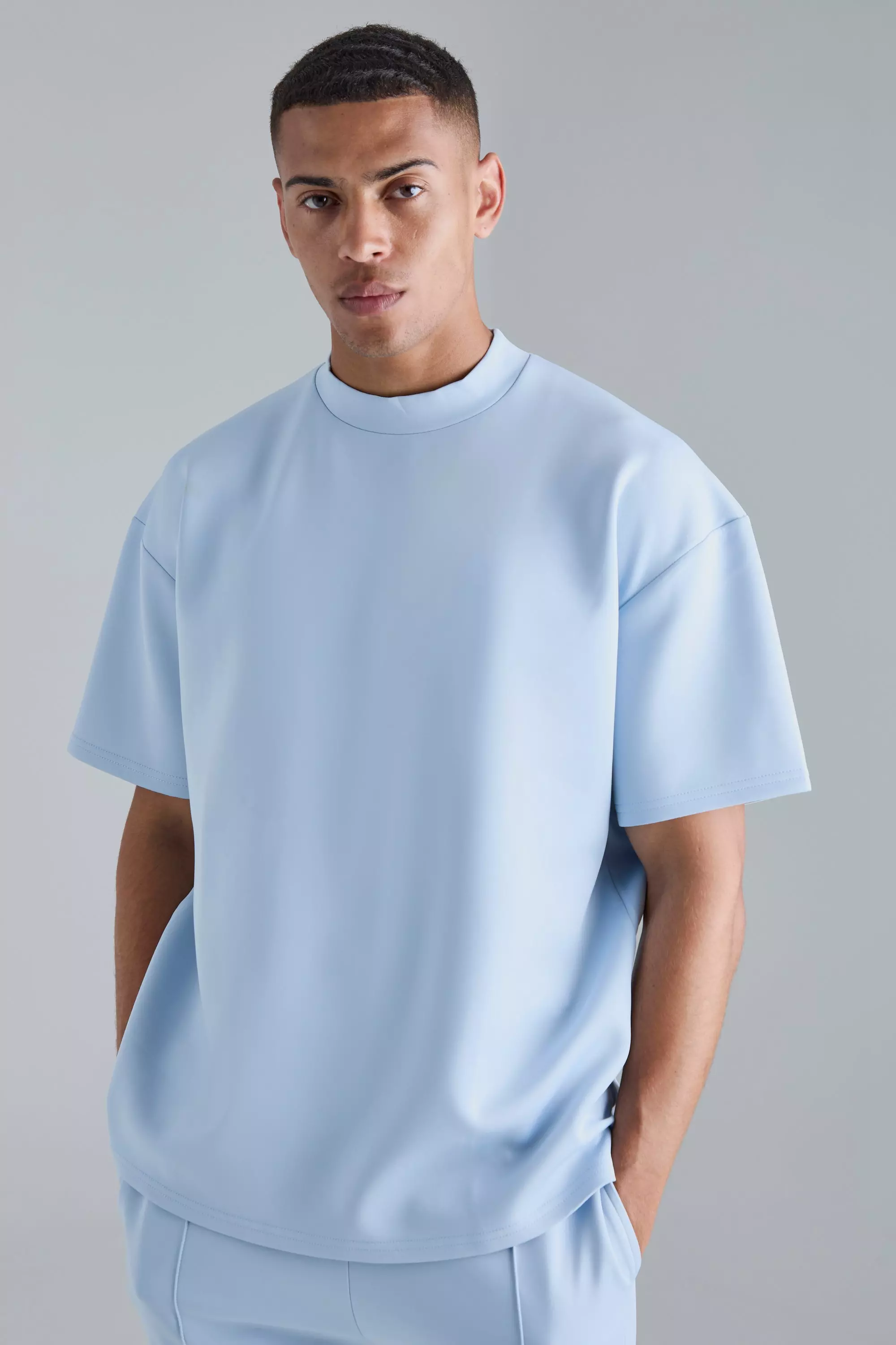 Oversized Extended Neck Scuba T-shirt